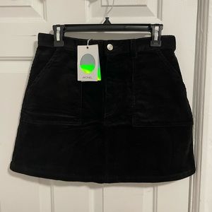 NWT Monki Black Corduroy mini skirt